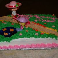 Strawberry Shortcake As with my Dora cake, I used a cake I had seen on here and added my own flair to it to give my 5th garders teacher's little girl a...