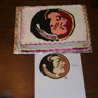 Florida State Seminoles Cake Florida State Seminole cake. This was extremely hard for me. I am not skilled at drawing or any such thing but a friend asked for this cake...