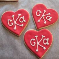 Monogrammed Cookies Monogrammed cookies for a wedding. Sugar cookies with Antonia's icing.