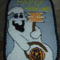 Trick'otreat I do tole painting and did this guy on wood. Then my daughter needed a cake for her class and got the idea and put it on a cake too! On the...