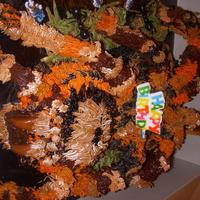 3D Tarantula Cake A lot of research went into doing this spider...apparently tarantulas come in different sizes and colors. The client whom was 7 yrs old...