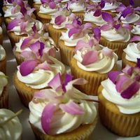 Close Up Of Orchid Cupcakes 