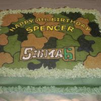 Camouflage Birthday Cake First FBCT! Thanks to yourstrulytx for all her help, and the other great camo cake here.