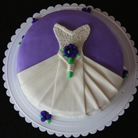 Bridal Dress Cake My version of this common design