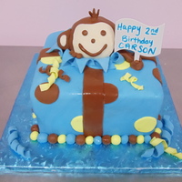 Monkey Birthday Cake 
