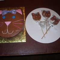 Kitty Cake Kitty cake and cookies.