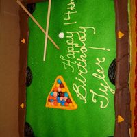 Pool Table Had no idea how many balls were on a pool table. think i put a few too many. Oh well, the kid liked it.