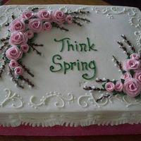 Waiting For Spring All BC. Roses and pussywillows for a can't wait for spring luncheon at work.