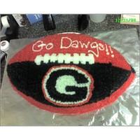 Uga Football cake for a friend during xmas (he asked for it as a gift). All buttercream icing.