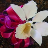 Gum Paste Orchid This is a gum paste orchid corsage.