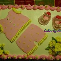 Baby Girl Shower Cake 