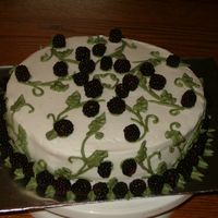 Blackberry Jubilee I made this cake for my cake loving father-in-law for fathers day. It is a yellow cake with a fresh blackerry filling and topped with fresh...