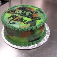 Camoflouge Cake 