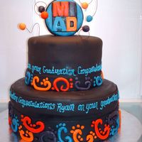 Art School Graduate This cake was made for my nephew who graduated from MIAD - Milwaukee Institute of Art and Design. I wanted to do something less traditional...