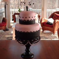 Birthday Cake For My Sister I made this cake for my sister last year who is very much into making jewelry I wanted some "bling" on it hence the wired...