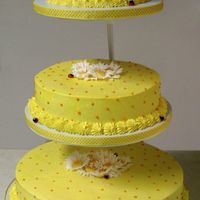 Daisies And Ladybugs Made for teacher appreciation day. Bottom round is 16". BC with MMF daisies, and ladybugs.