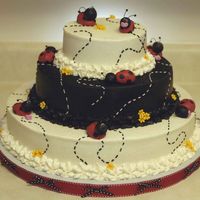 Ladybug Babies Made for my friends baby shower. Ladybugs are MMF, bottom round is 16".