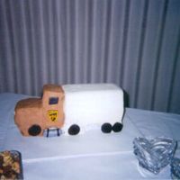 Tom's Truck I made this UPS truck for my best friends wedding as their groom'scake. I also had their five-tier wedding cake and two 1/2 sheet...