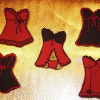 Red And Black Lingerie These are NFSC with royal icing. I have done these in the past but I love to do these.