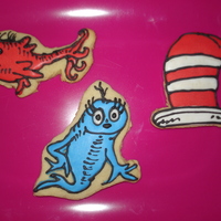 Dr. Seuss Hat, Red Fish, Blue Fish Did these for my friend's baby shower. They are NFSC with royal icing.