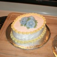 Easter/spring Cake I made this after learning roses and leaves.