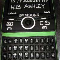 Green Cell Phone Cake 