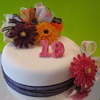 Gerbera Birthday Cake Birthday Cake for my Niece, First time Gerbera's. I had a bit of trouble assembling as a few petals broke, but overall was happy with...