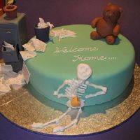 Just For Fun - Welcome Home My Co-Worker is coming back from a 5-week holiday from O'seas and I thought I would make her a welcome -home cake. She does the filing...