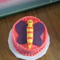 Addison's Smash Cake This one goes with the hugs and stitches cake. I'd made a ladybug smash cake that bombed and had to come up with this one REALLY quick...