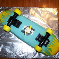Skateboard Cake I made this for my son
