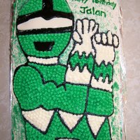 Green Power Ranger I made this for a lady's son