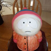 Stan From South Park My son wanted a Stan cake for his birthday. Didn't wnat to do the simple "put stan on a sheet cake" thing, so I tried 3-D....