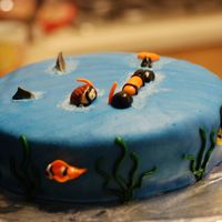 Reefcheckcake we finished our reefcheckcourse so we needed a cake for the party. Everything is made with mmf.