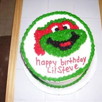 Teenage Mutant Ninja Turtles Cake 4 layers - 9 inch. Ninja Turtle design. Buttercream icing.