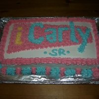 Icarly Cake iCarly -- chocolate cake, buttercream frosting