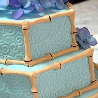 Asian Wave Cake My first wedding cake! Did this one last July and am just getting the photographer's photos back. Inspired by a cake in Martha Stewart...