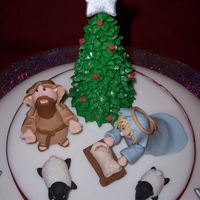 Nativity Figures Close up of nativity figures from my Christmas cake. These were my first fondant/gumpaste figures, look forward to working with more!