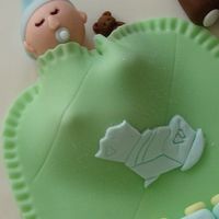 Babyshower fondant baby figure