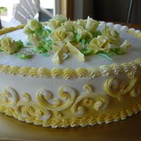 Yellow Rose Side View Thank you to Lesia, this was inspired by her Cassie cake. White chocolate cake with white chocolate Swiss meringue buttercream , then...