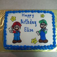Super Mario Brothers All buttercream