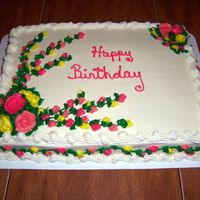 Floral Arrangement This is a flower spray I did for a grandmothers Birthday. She was very pleased.