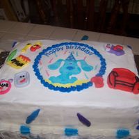 Blue Clues This was the extra cake for the blues clues birthday party it isn't as good as I had pictured in my mind but getting better with...