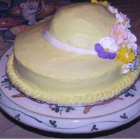 Steeple Chase Hat This was for a birthday party at the steeple chase where the hats are prority bigger the better! Flowers are out RI