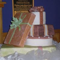 More Gifts The coolest thing about this cake was the flavor. Mint chocolate! I made a dense chocolate cake & then torted with mint mousse. I...