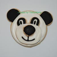 Panda Stacked Cookies NFSC w/Antonia's RI. These are the stacked wilton cutter. The 3 layers of cookies plus the RI....these cookies were very heavy!!!!...