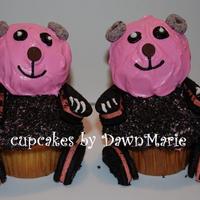 Panda Cupcakes I saw these somewhere, (sorry not sure if it was here or not) I used the strawberry oreo's & flavored the BC strawberry as well....