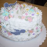 My 2Nd Wilton Course Finale Cake My oh My were these flowers time consuming! But I enjoyed making every last one of them.