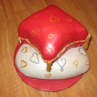 Valentine Pillows I made this cake for my DH for valentine's day. I made the same flavors we had for our wedding cake.