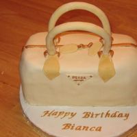 Prada Purse This was my first attempt at a purse cake. I made it for a co-worker's burthday that is tomorrow, it's a surprise. It is a...