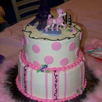 Pink Poodle In Paris Made this for my daughter's 7th birthday. I have to thank ChristyB for her design. Her cake designs are awesome!!
